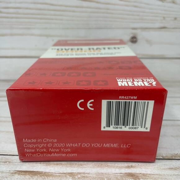 Over Rated Party Card Game by the Creators of What Do You Meme NEW - Picture 7 of 8